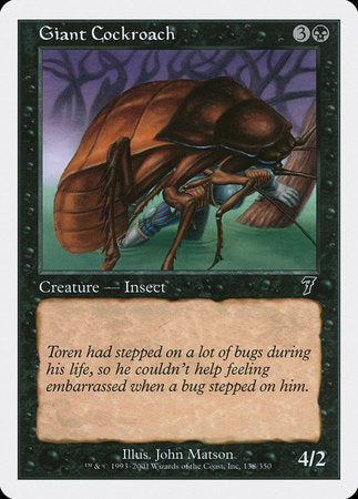 Giant Cockroach [Seventh Edition] | Gate City Games LLC