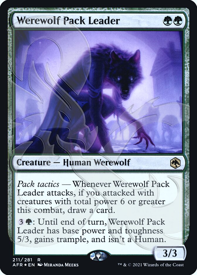 Werewolf Pack Leader (Ampersand Promo) [Dungeons & Dragons: Adventures in the Forgotten Realms Promos] | Gate City Games LLC