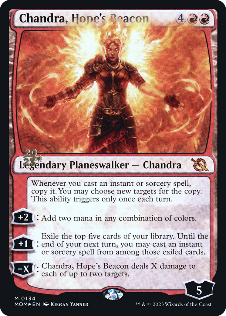 Chandra, Hope's Beacon [March of the Machine Prerelease Promos] | Gate City Games LLC