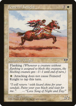 Femeref Knight [Mirage] | Gate City Games LLC