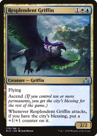 Resplendent Griffin [Rivals of Ixalan] | Gate City Games LLC