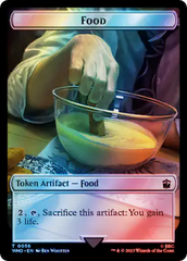 Alien Angel // Food (0058) Double-Sided Token (Surge Foil) [Doctor Who Tokens] | Gate City Games LLC
