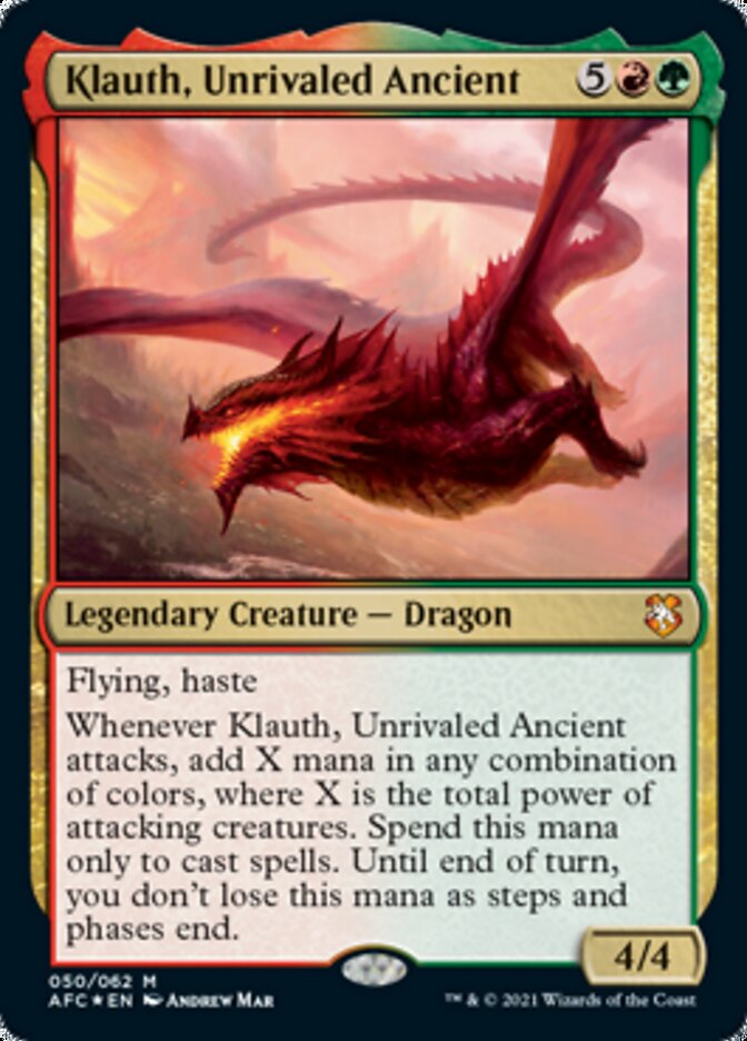 Klauth, Unrivaled Ancient [Dungeons & Dragons: Adventures in the Forgotten Realms Commander] | Gate City Games LLC