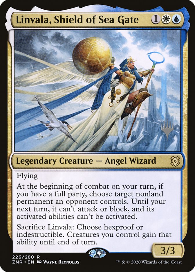 Linvala, Shield of Sea Gate (Promo Pack) [Zendikar Rising Promos] | Gate City Games LLC