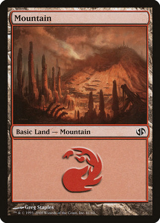 Mountain (61) [Duel Decks: Jace vs. Chandra] | Gate City Games LLC