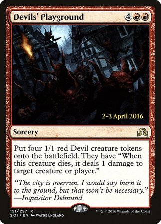 Devils' Playground [Shadows over Innistrad Promos] | Gate City Games LLC