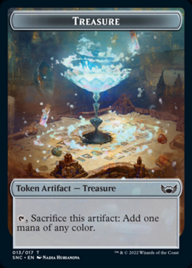 Treasure (013) // Wizard Double-sided Token [Streets of New Capenna Tokens] | Gate City Games LLC