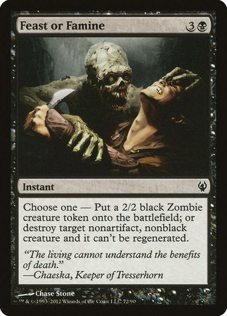 Feast or Famine [Duel Decks: Izzet vs. Golgari] | Gate City Games LLC