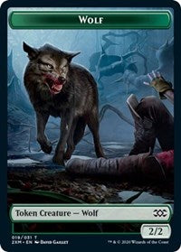 Wolf // Wurm (030) Double-sided Token [Double Masters Tokens] | Gate City Games LLC