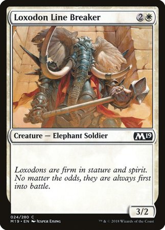 Loxodon Line Breaker [Core Set 2019] | Gate City Games LLC