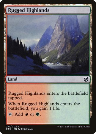 Rugged Highlands [Commander 2019] | Gate City Games LLC