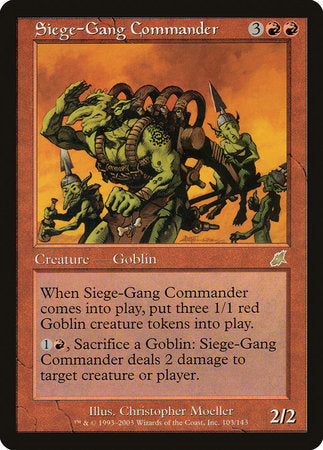 Siege-Gang Commander [Scourge] | Gate City Games LLC
