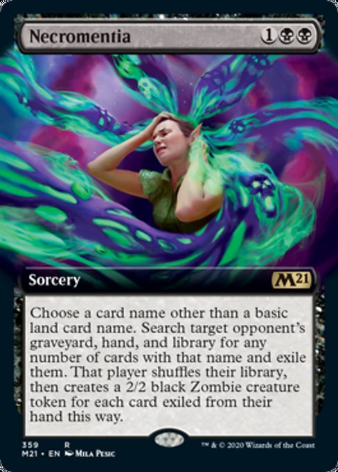 Necromentia (Extended Art) [Core Set 2021] | Gate City Games LLC