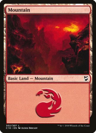 Mountain (302) [Commander 2018] | Gate City Games LLC