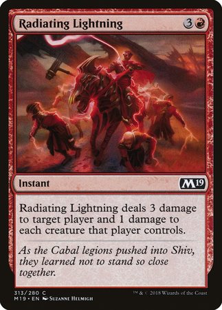 Radiating Lightning [Core Set 2019] | Gate City Games LLC