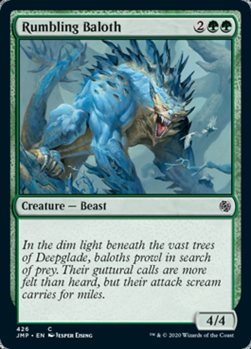 Rumbling Baloth [Jumpstart] | Gate City Games LLC