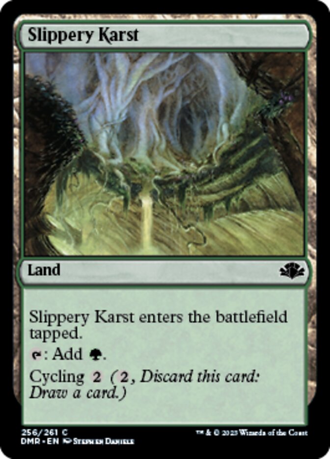 Slippery Karst [Dominaria Remastered] | Gate City Games LLC