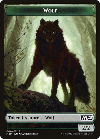 Wolf Double-sided Token [Challenger Decks 2020 Tokens] | Gate City Games LLC