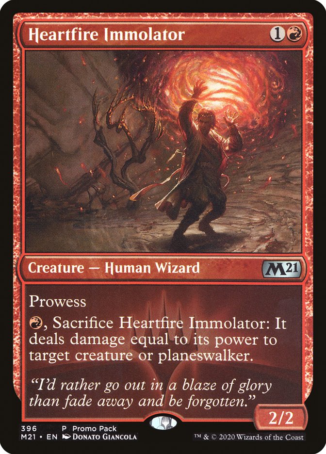 Heartfire Immolator (Promo Pack) [Core Set 2021 Promos] | Gate City Games LLC