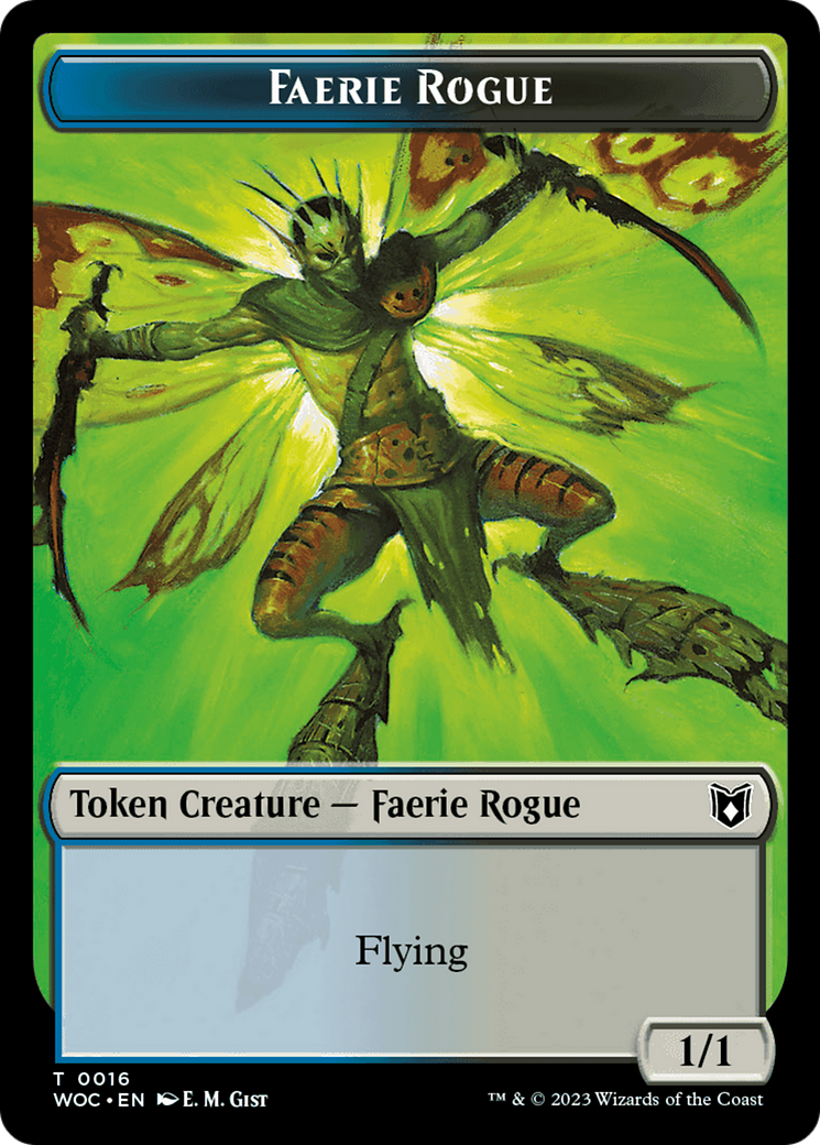 Faerie Rogue // Copy (0016) Double-Sided Token [Wilds of Eldraine Commander Tokens] | Gate City Games LLC
