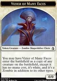 Vizier of Many Faces // Zombie Token [Amonkhet Tokens] | Gate City Games LLC