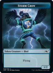 Zombie Employee // Storm Crow Double-sided Token [Unfinity Tokens] | Gate City Games LLC