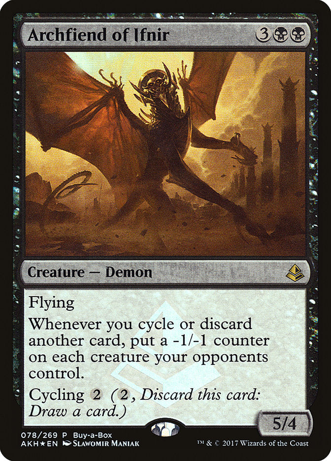 Archfiend of Ifnir (Buy-A-Box) [Amonkhet Promos] | Gate City Games LLC