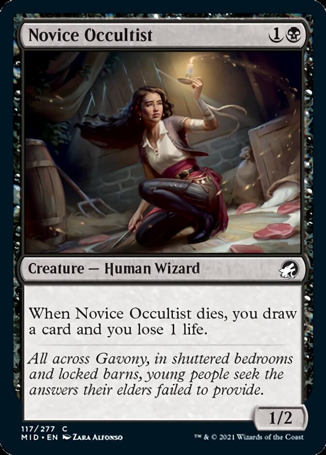 Novice Occultist [Innistrad: Midnight Hunt] | Gate City Games LLC