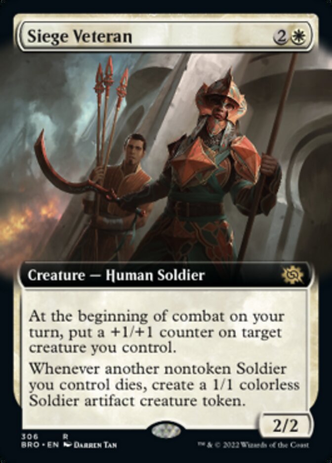 Siege Veteran (Extended Art) [The Brothers' War] | Gate City Games LLC