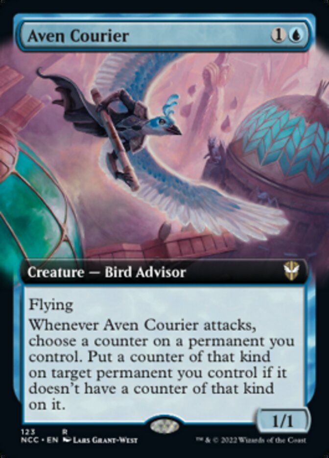 Aven Courier (Extended Art) [Streets of New Capenna Commander] | Gate City Games LLC