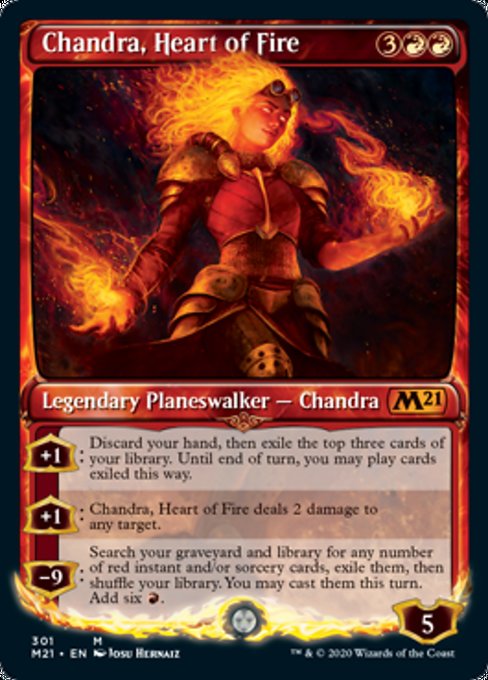 Chandra, Heart of Fire (Showcase) [Core Set 2021] | Gate City Games LLC