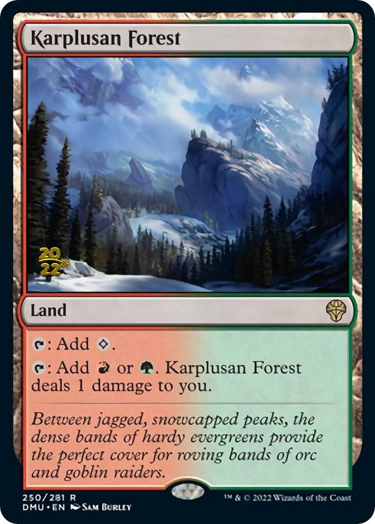 Karplusan Forest [Dominaria United Prerelease Promos] | Gate City Games LLC