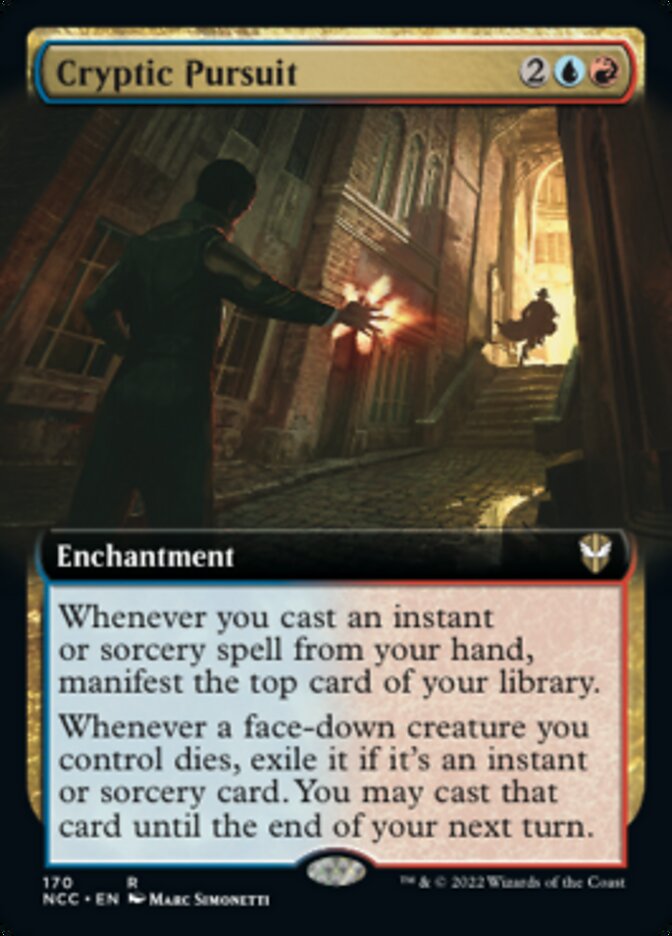 Cryptic Pursuit (Extended Art) [Streets of New Capenna Commander] | Gate City Games LLC