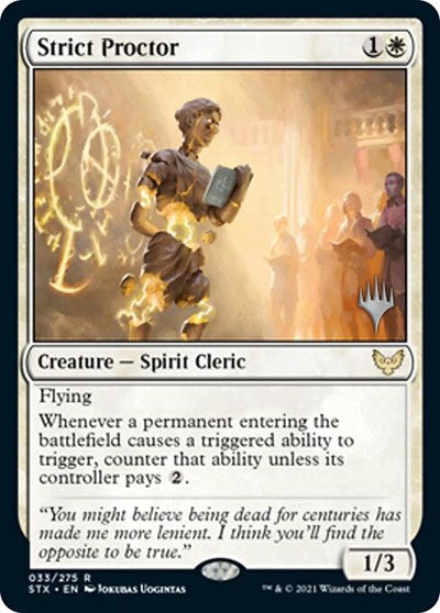 Strict Proctor (Promo Pack) [Strixhaven: School of Mages Promos] | Gate City Games LLC