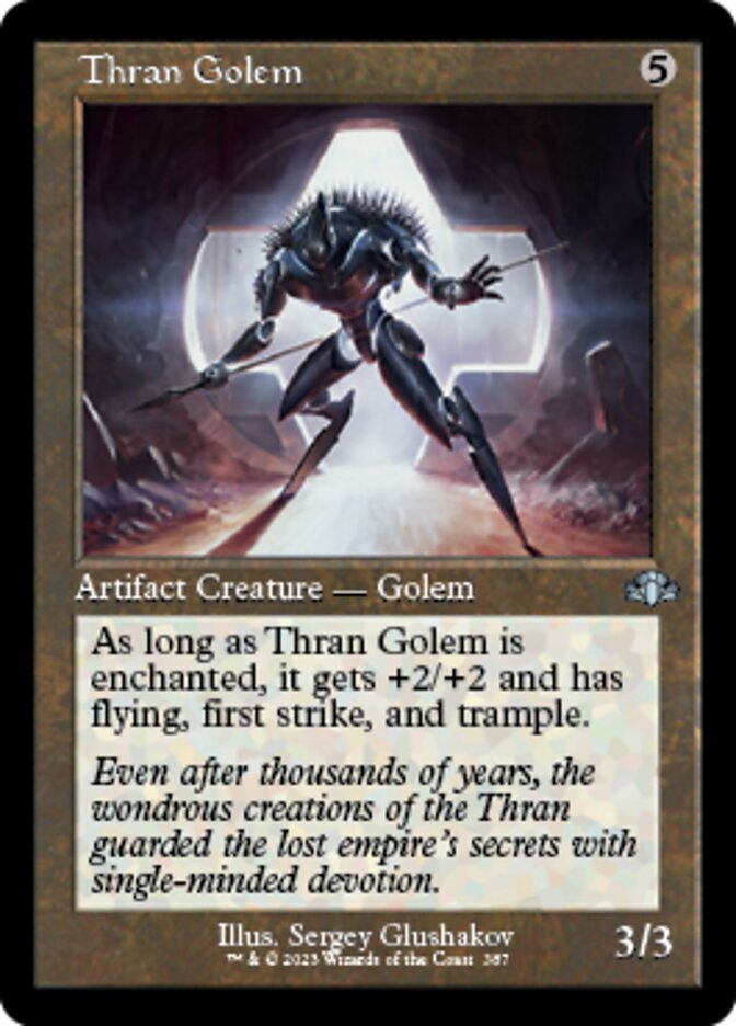 Thran Golem (Retro) [Dominaria Remastered] | Gate City Games LLC