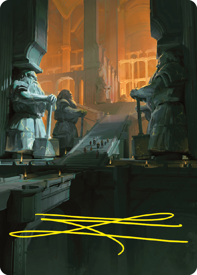 Mines of Moria Art Card (Gold-Stamped Signature) [The Lord of the Rings: Tales of Middle-earth Art Series] | Gate City Games LLC