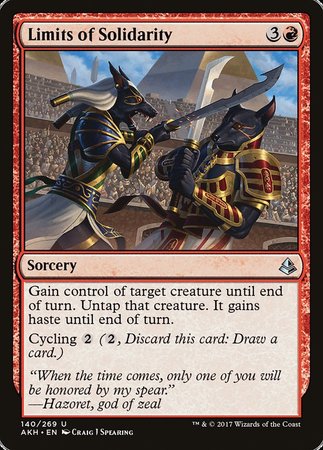 Limits of Solidarity [Amonkhet] | Gate City Games LLC