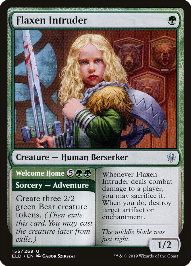 Flaxen Intruder // Welcome Home [Throne of Eldraine] | Gate City Games LLC