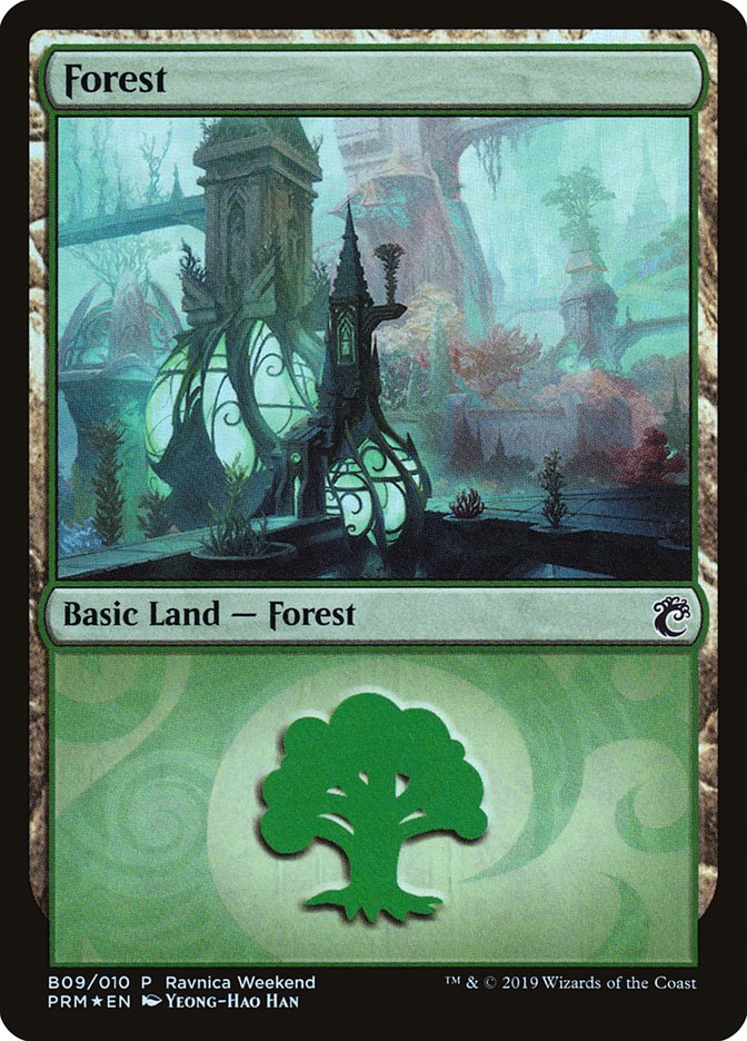 Forest (B09) [Ravnica Allegiance Guild Kit] | Gate City Games LLC