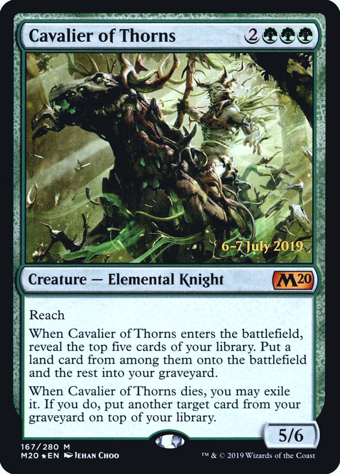 Cavalier of Thorns  [Core Set 2020 Prerelease Promos] | Gate City Games LLC