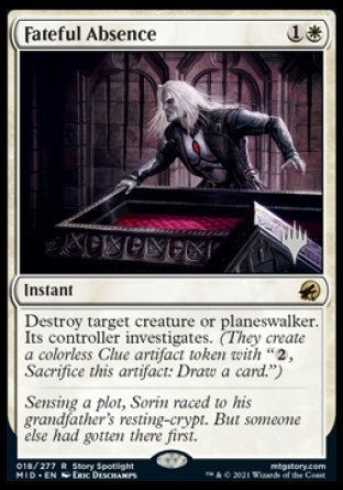 Fateful Absence (Promo Pack) [Innistrad: Midnight Hunt Promos] | Gate City Games LLC