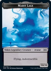 Marit Lage // Saproling Double-sided Token [Double Masters Tokens] | Gate City Games LLC