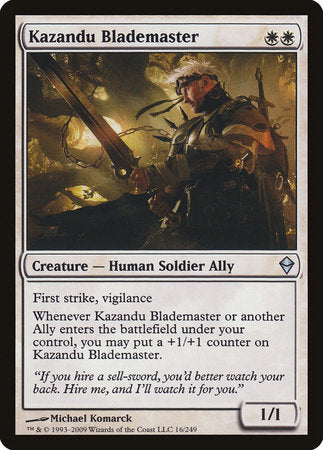 Kazandu Blademaster [Zendikar] | Gate City Games LLC