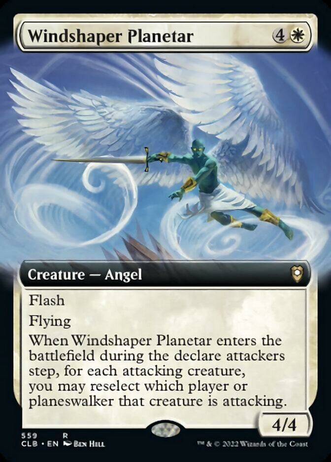 Windshaper Planetar (Extended Art) [Commander Legends: Battle for Baldur's Gate] | Gate City Games LLC