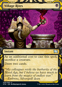 Village Rites (Etched Foil) [Strixhaven Mystical Archive] | Gate City Games LLC