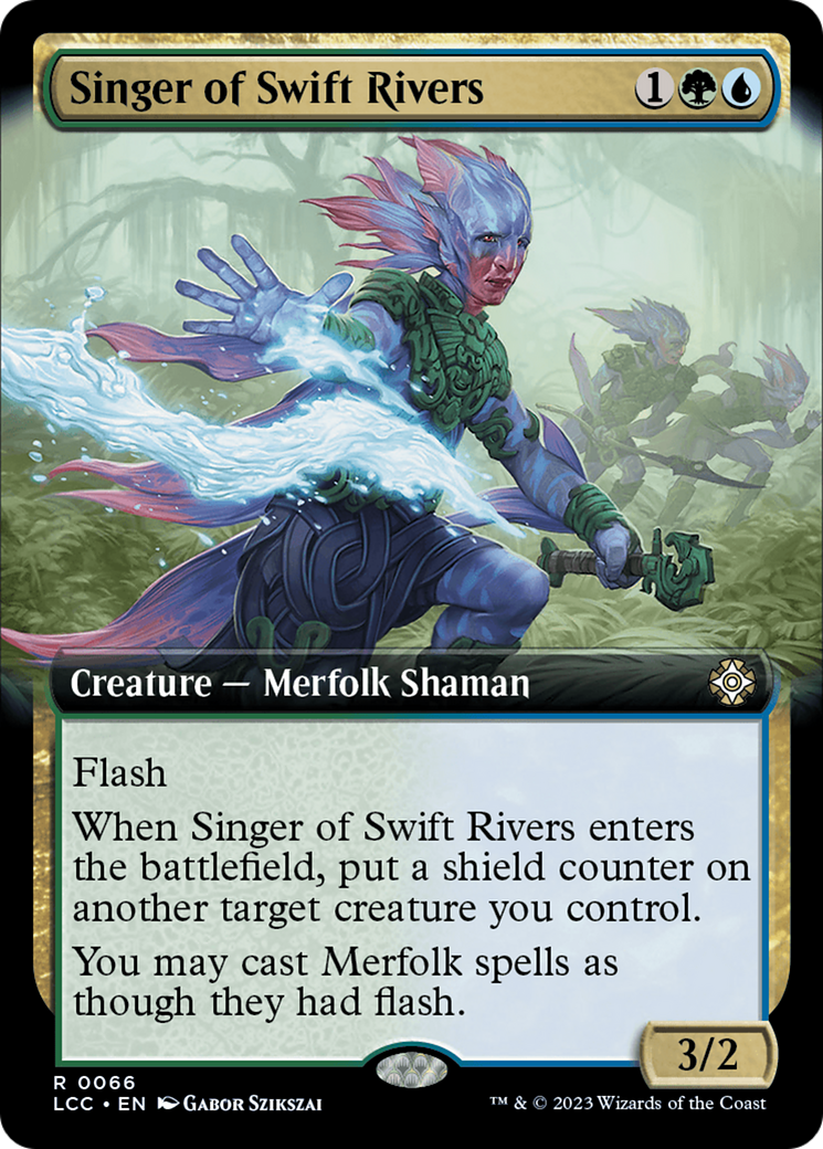 Singer of Swift Rivers (Extended Art) [The Lost Caverns of Ixalan Commander] | Gate City Games LLC