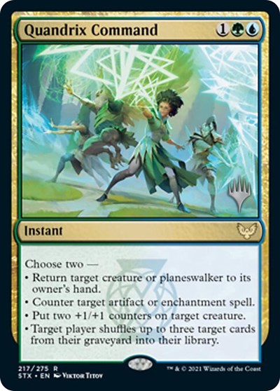Quandrix Command (Promo Pack) [Strixhaven: School of Mages Promos] | Gate City Games LLC