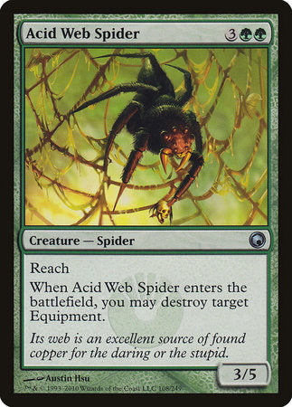 Acid Web Spider [Scars of Mirrodin] | Gate City Games LLC