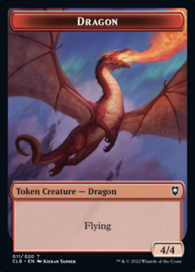 Dragon Token [Commander Legends: Battle for Baldur's Gate Tokens] | Gate City Games LLC