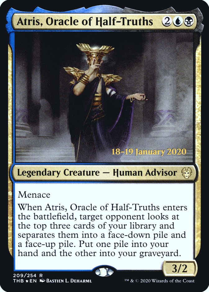 Atris, Oracle of Half-Truths [Theros Beyond Death Prerelease Promos] | Gate City Games LLC